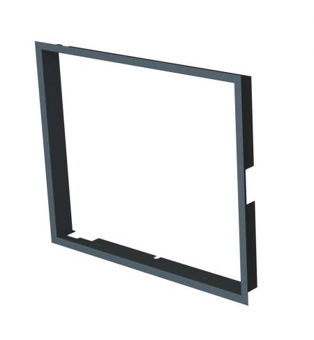 ZAZDÍVACÍ RÁMEČEK 1X90° HLOUBKA 60MM, ČERNÝ, BEF THERM (V) 6