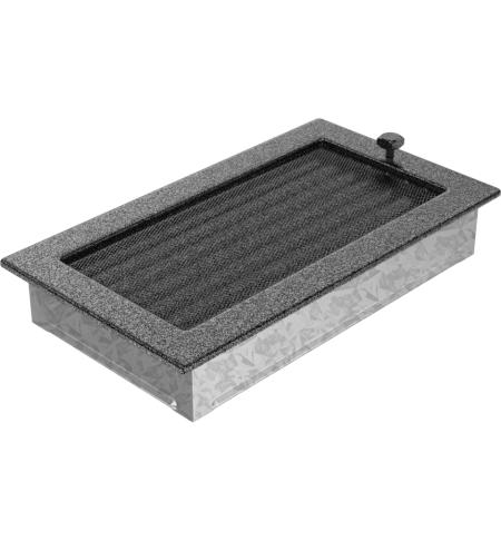 KRATKI mřížka 17x30 cm černo-stříbrná se žaluzií