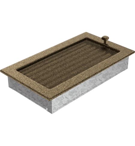 KRATKI mřížka 17x30 cm černo-zlatá se žaluzií