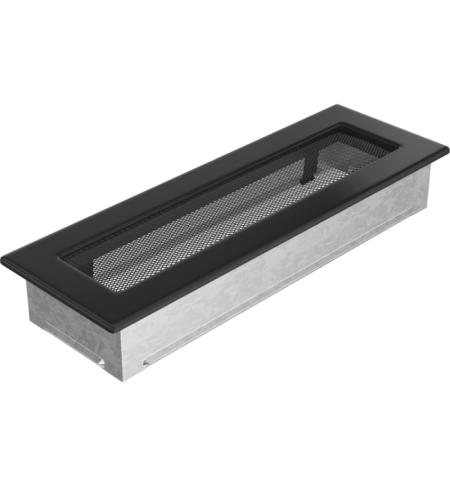 KRATKI Krbová mřížka bez žaluzie 11 x 32 cm - černá