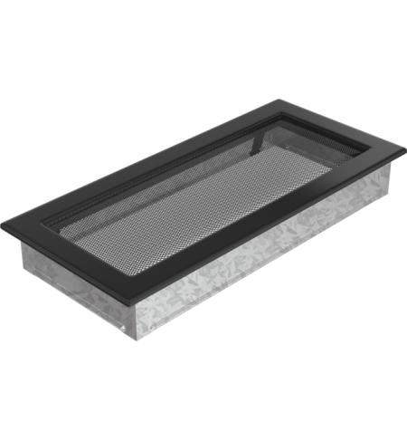 KRATKI Krbová mřížka bez žaluzie 17 x 37 cm - černá