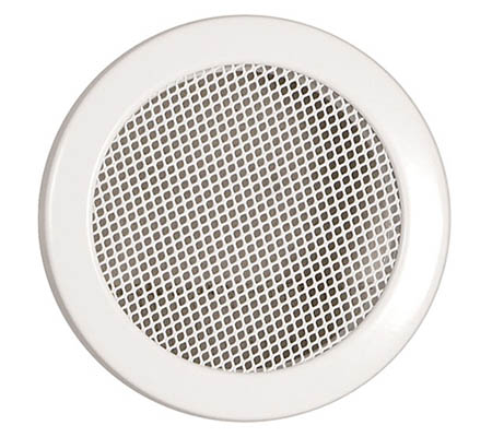 Krbová mřížka kulatá 100mm bílá
