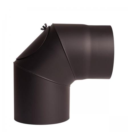 Koleno 90*/120mm/1,5mm s čistícím otvorem