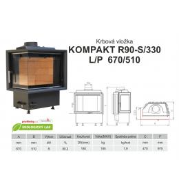KOBOK KOMPAKT R90Sx330 670 510 - Rohová - Levá