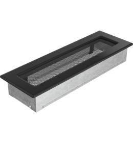 KRATKI Krbová mřížka bez žaluzie 11 x 32 cm - černá