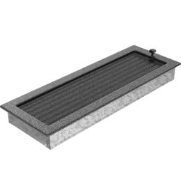 KRATKI mřížka 17x49 cm černo-stříbrná se žaluzií