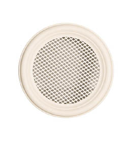 Krbová mřížka kulatá 125mm slonová kost