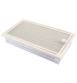 Krbová mřížka 16x32cm s žaluzií TREND krémový brokát