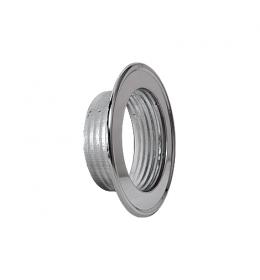 Růžice k hliníkovému potrubí 130mm chrom