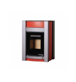 Krbová kamna HS Flamingo AQUAFLAM VARIO KALMAR 11/5kW červená
