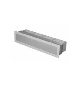 Ventilační otvory s montážním rámem – rovné 900 x 70 mm černá