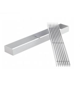 Ventilační mřížka LINES 1000 x 100 mm bílá