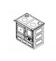 Sporák na tuhá paliva GUČA GULIVER Smart  L levá - béžová