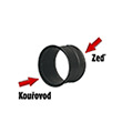 Zděř dvoustěnná 130mm 