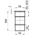 Trubka nerez 1mm, 50cm 150mm