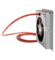 Ventilátor pro odsávání teplého vzduchu z uzavřeného krbu-CHAMONO
